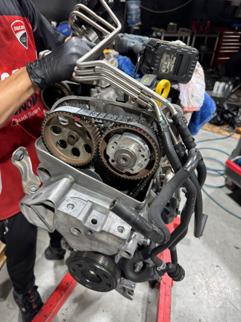 Audi VW timing belt service at TEC AUTO Services Singapore European car specialist